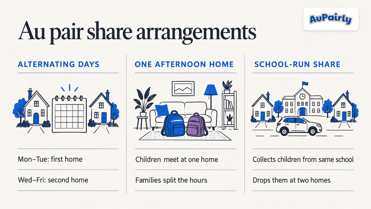 Three ways families can arrange shared au pair care